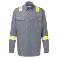 Bizflame 88/12 FR Taped Shirt Gray