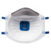 N95 Valved Cup Respirator - Blister Pack(3) White