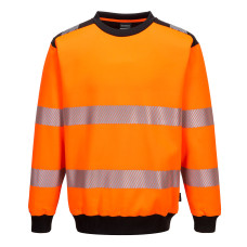 PW3 Hi-Vis Sweatshirt Red/Black