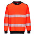 PW3 Hi-Vis Sweatshirt Red/Black