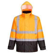 Hi Vis 3-in-1 Contrast Jacket Orange/Black