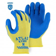 Atlas KV300 Kevlar Cut Resistant Knit Gloves with Latex Palm Coating