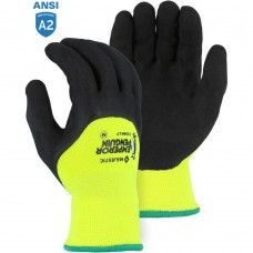 Majestic 3399KLY Hi-Vis Emperor Penguin Winter Gloves with Latex Palm Coating