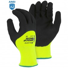 Majestic 3399KNY Hi-Vis Emperor Penguin Winter Gloves with Nitrile Palm Coating