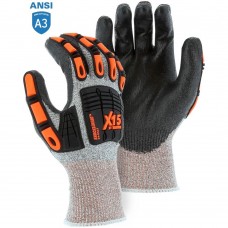 Majestic 34-5337 X15 with Dyneema Cut & Impact Resistant Glove with Polyurethane Coating