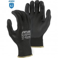 Majestic 37-3565 Black Cut-less Dyneema Diamond Glove with Foam Nitrile Palm Coating