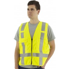 Majestic 95794y Flame Resistant High Visibility Standard Safety Vest