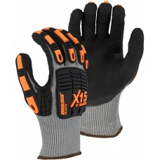 X-15 Cut & Impact Resistant w Nitrile Coating, A6 Cut