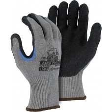 Cut-Less Watchdog Knit Glove With Crinkle Latex Palm