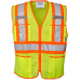 Viking Open Road Zipper Safety Vest Contrasting Stripes