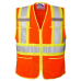 Viking Open Road Zipper Safety Vest Contrasting Stripes