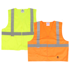 Viking Open Road Class 2 Solid Safety Vest Hook & Loop Enclosure